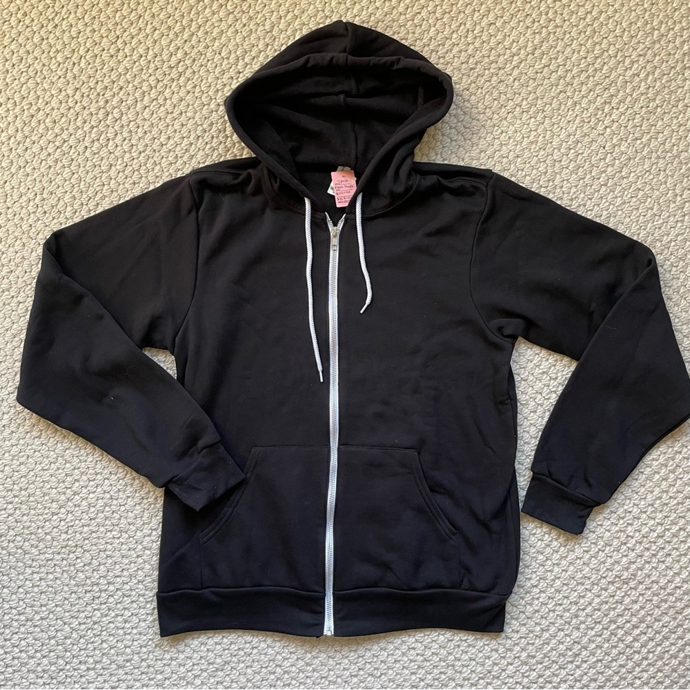 NWT black zippered hoodie